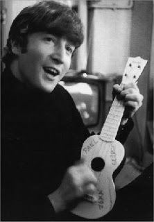 John Lennon with his Beatles Uke!